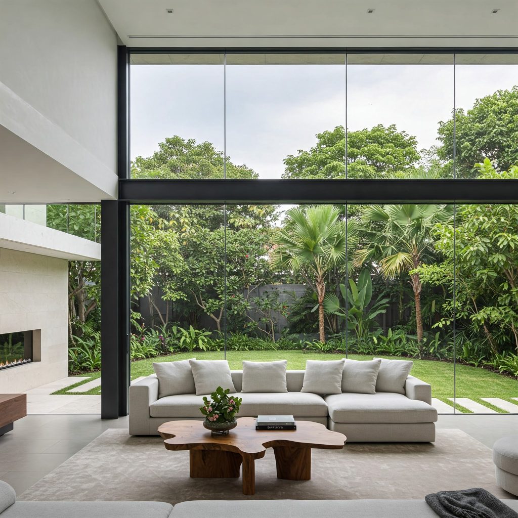 fixed glass windows