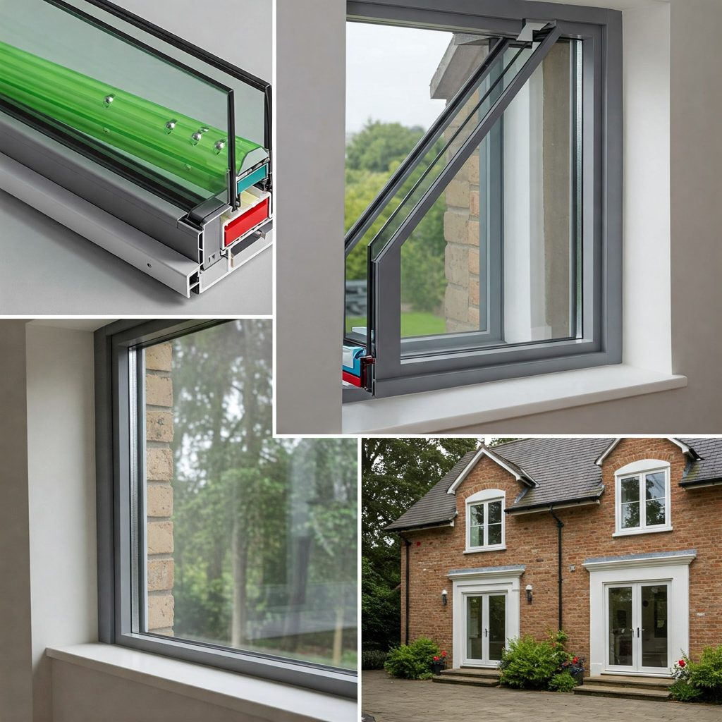 aluminium fixed windows